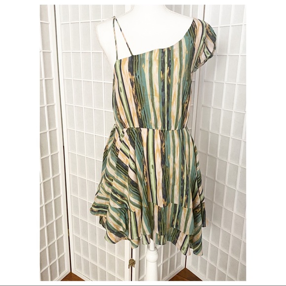 FREE PEOPLE ONE SHOULDER STRAPPY LINED DRESS - Picture 5 of 6